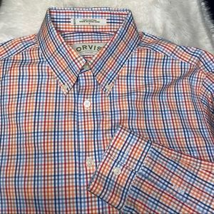 🌳ORVIS Men’s soft 💯% cotton, button-down, LS, SzLG, Eye Catching Colors